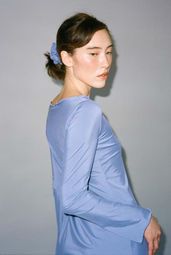  질 로드리게즈 숏 원피스 길 로드리게즈 메탈릭 니트 일렉트라 드레스 - GIL RODRIGUEZ