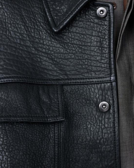  스튜디오 니콜슨 자켓 도야드 가죽 재킷 블랙 - STUDIO NICHOLSON