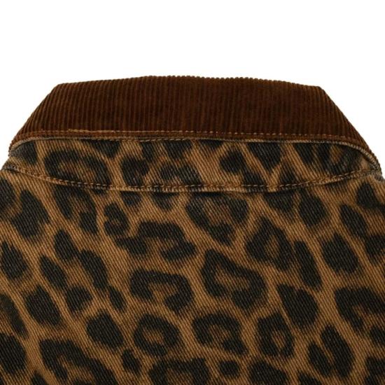  마켓 자켓 스마일리 라 워크 재킷 레오파드 프린트/브라운 - MARKET