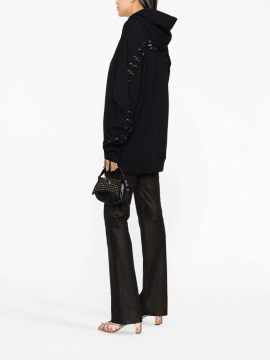  장 폴 고티에 스웨터 오버사이즈 풀오버 후드티 블랙 - JEAN PAUL GAULTIER