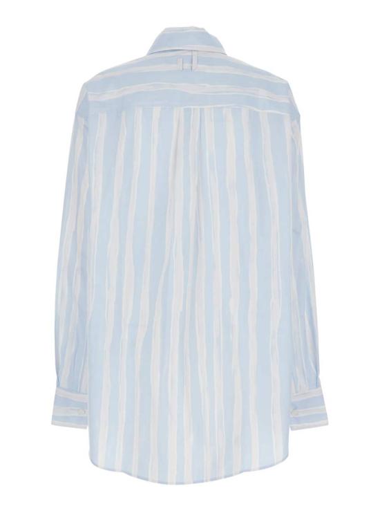  자크뮈스 탑 Jacquemus La Chemise Camargue 셔츠 라이트 블루 - JACQUEMUS