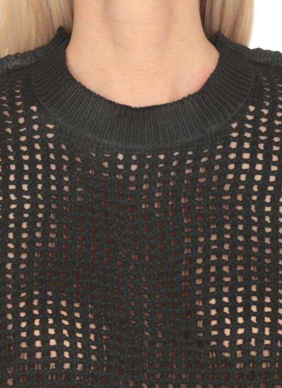  와타나베 준야 반팔 티셔츠 티셔츠 (망사 포함, 블랙) - JUNYA WATANABE