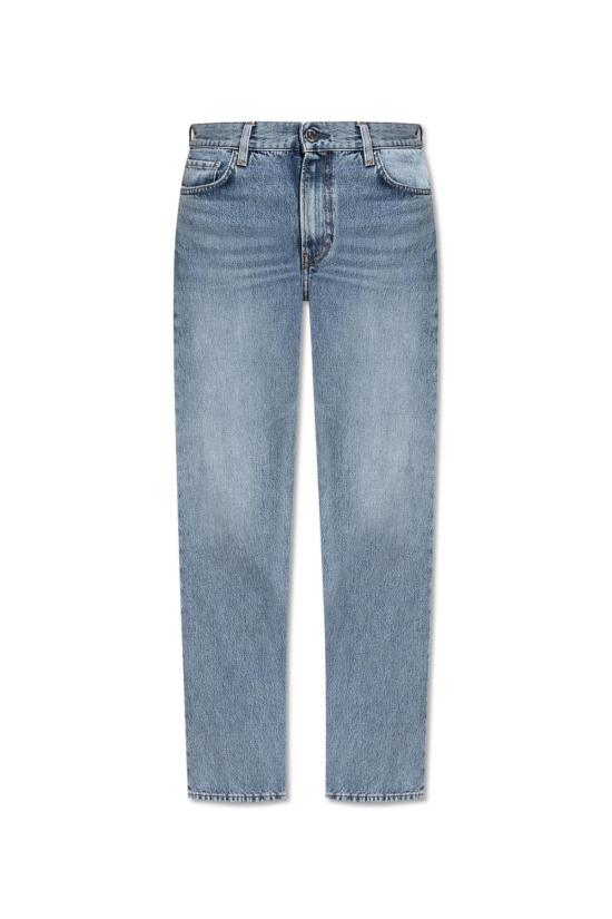  토템 데님 팬츠 하이웨이스트 진 클리어 블루