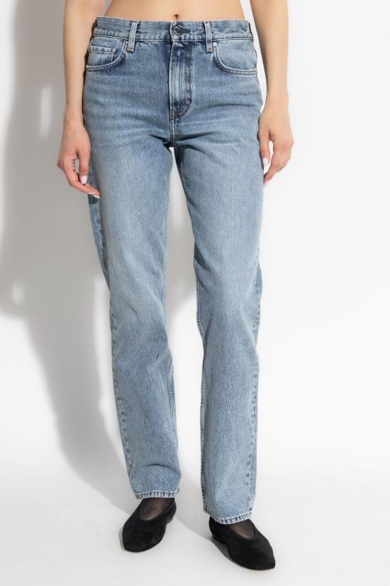  토템 데님 팬츠 하이웨이스트 진 클리어 블루 - TOTEME