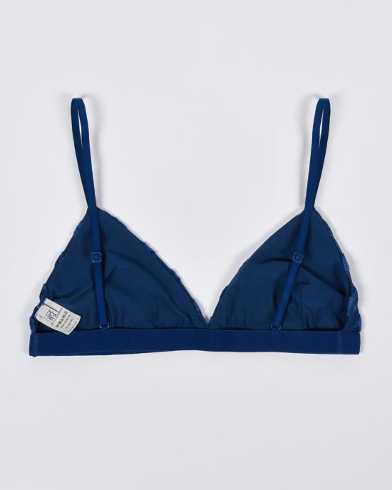  베이스레인지 브라 Baserange 미시시피  블루 스트라이프 벨루어 - BASERANGE