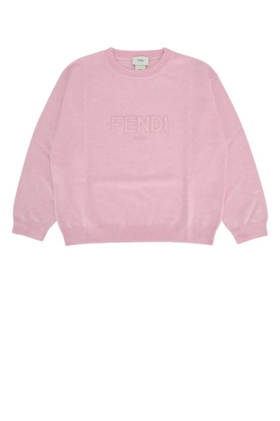  [키즈] 펜디 풀오버 키즈 지로콜로 라이트 울 스웨터 로즈워터