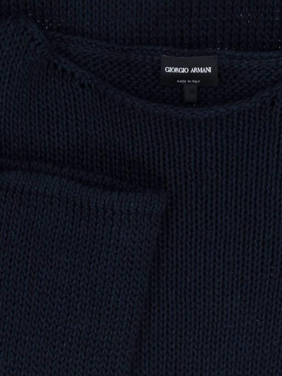  조르지오 아르마니 반팔 티셔츠 오버사이즈 스트레치 비스코스 블렌드 티셔츠 - GIORGIO ARMANI