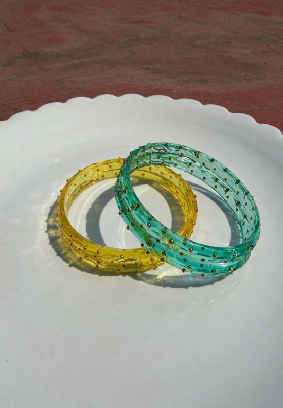  이키비 커프스 링크/타이 홀더 암 캔디 뱅글 세트 - IKKIVI