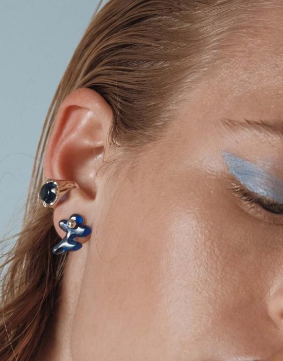  클레드 이어링 페탈 아이콘 스터드 귀걸이 - CLED