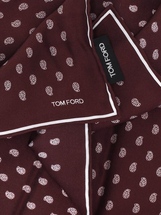  톰포드 액세서리 톰 포드 스퀘어 포켓 스퀘어 레드 - TOMFORD