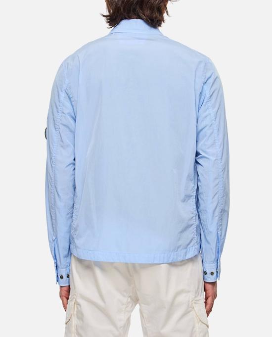  씨피 컴퍼니 자켓 C.P. 컴퍼니 크롬 R 풀집 오버셔츠 클리어 블루 - C.P. COMPANY