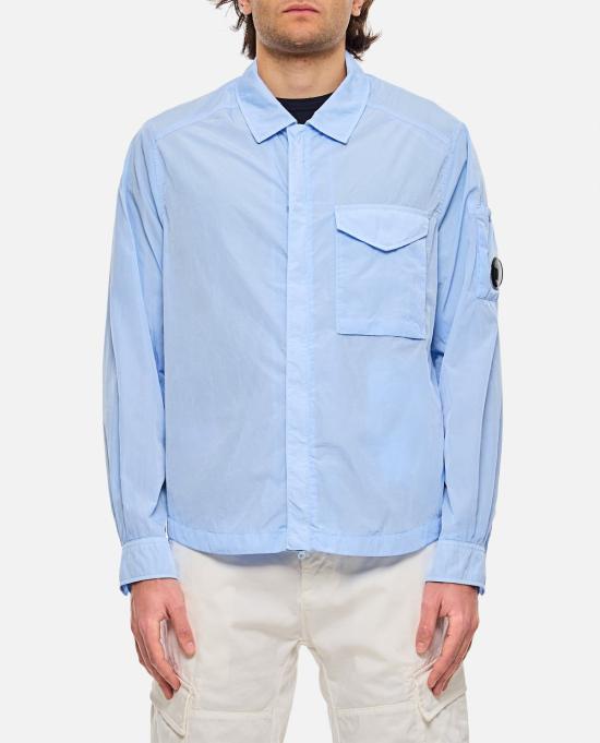  씨피 컴퍼니 자켓 C.P. 컴퍼니 크롬 R 풀집 오버셔츠 클리어 블루