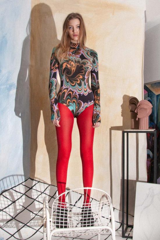  언타이틀드 인 모션 바디수트 티셔츠 무제 인 모션 세라피나 바디수트 모르파 - UNTITLED IN MOTION