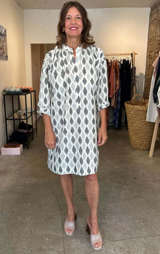  투 튜닉 긴팔 단추 2개짜리 - TWO