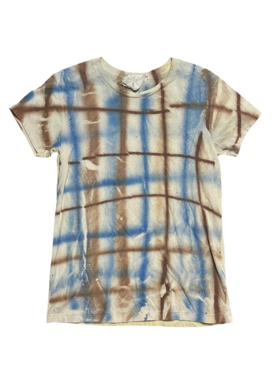  Audrey Louise Reynolds 반팔 티셔츠 오드리 루이스 레이놀즈 슬림핏 이집트풍 셔츠, 멋진 체크무늬 - OTHER BRANDS