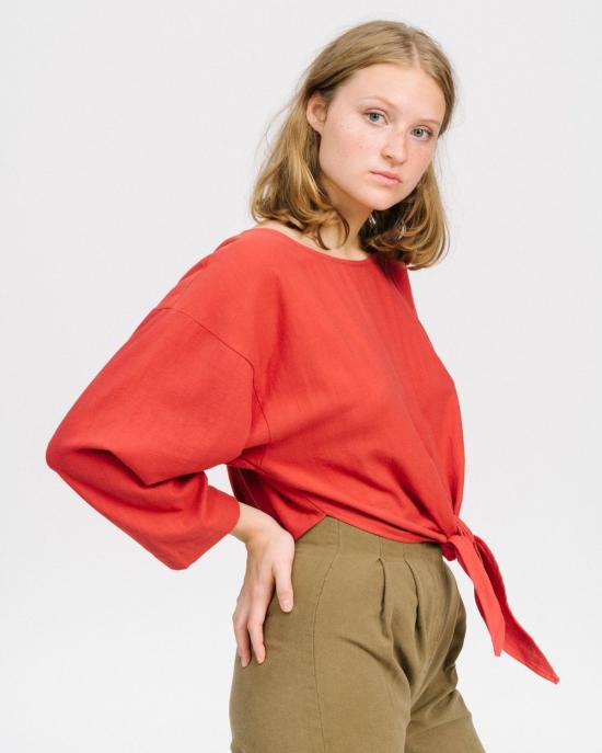  Ilana Kohn 블라우스 Gina 셔츠 체리 - OTHER BRANDS