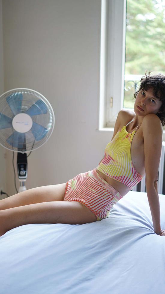  주주 비키니 수영복 Giu Giu Nonna 수영 홀터 밀라 정원 - GIU GIU