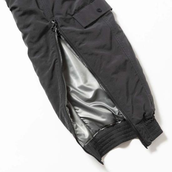  Meanswhile 스트레이트 팬츠 한편 패딩 플라이트 팬츠 램프 블랙 - OTHER BRANDS