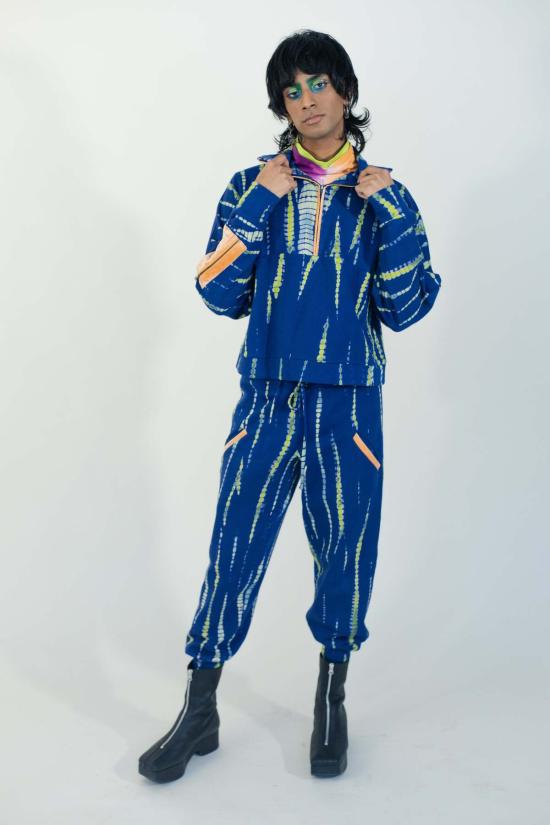  Abacaxi 트레이닝/조거 팬츠 아바카시 블루프린트 조거 팬츠 블루 - OTHER BRANDS