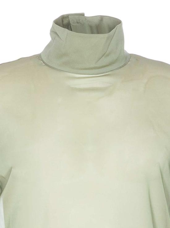  구찌 터틀넥 실크 스트레치 시폰  그린 - GUCCI