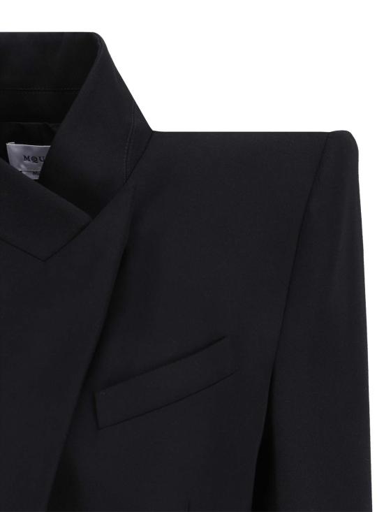  알렉산더 맥퀸 수트 자켓 울 블레이저 블랙 - ALEXANDER MCQUEEN