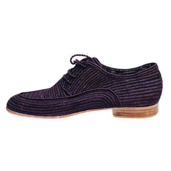  Proud Mary Footwear 드레스 슈즈 프라우드 메리 풋웨어 남성용 라피아 브로그 슈즈 브라운 - OTHER BRANDS