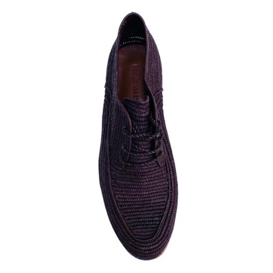  프라우드 메리 풋웨어 드레스 슈즈 남성용 라피아 브로그 슈즈 브라운 - PROUD MARY FOOTWEAR