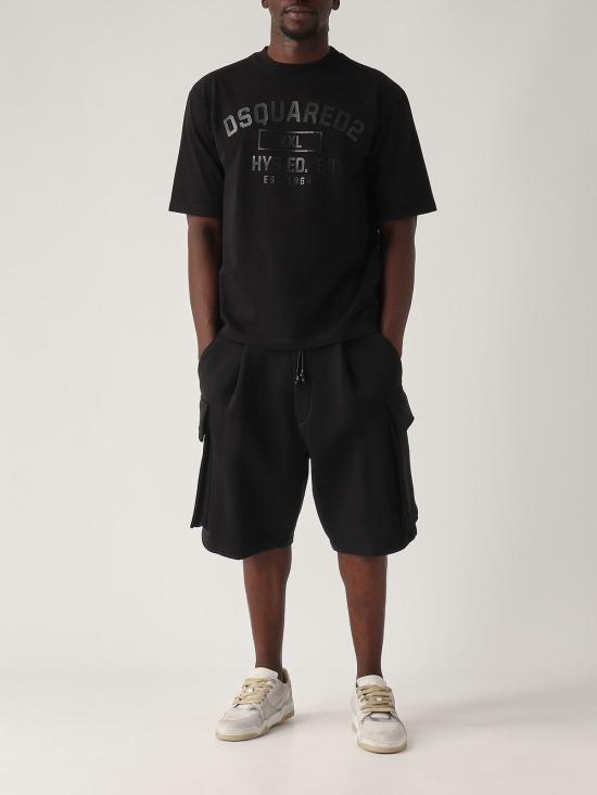  디스퀘어드2 숏팬츠 Dsquared2 벌룬 카고  블랙 - DSQUARED2