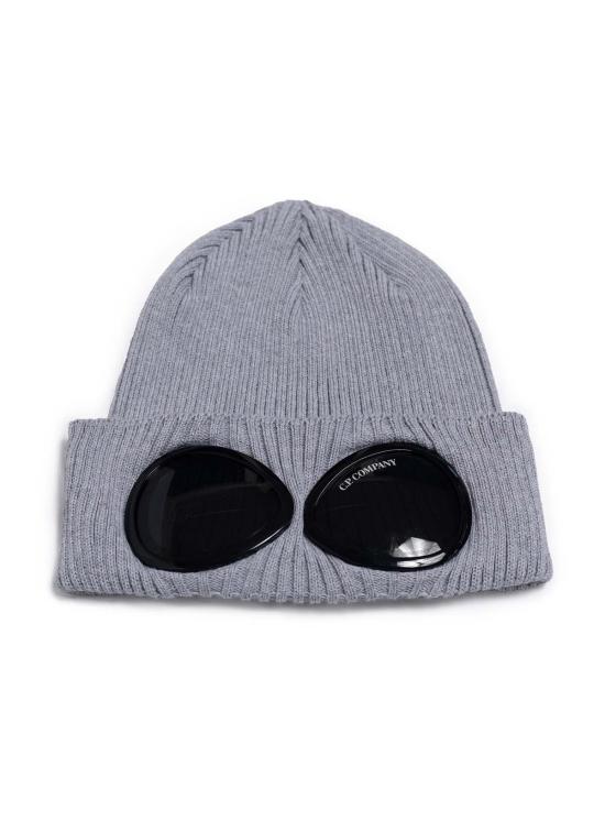  씨피 컴퍼니 모자 C.P. 컴퍼니 코튼 고글 비니 그레이 멜란지 - C.P. COMPANY