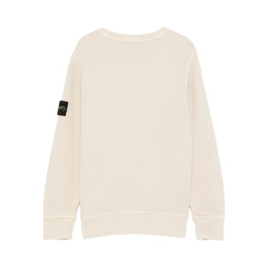  [키즈] 스톤 아일랜드 풀오버 키즈 스웨트셔츠 라이트 베이지 - STONE ISLAND