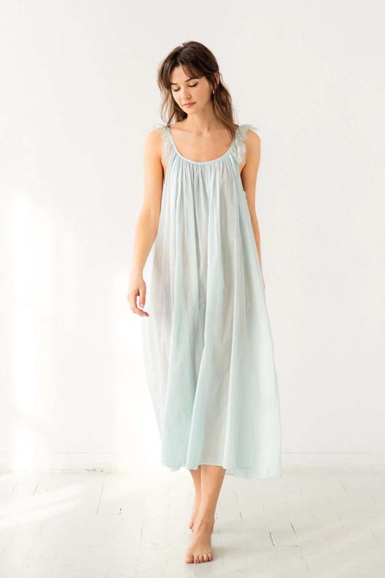  Salua Lingerie 라운지 웨어 살루아 란제리 베티 롱 가운 화이트 - SALUA LINGERIE