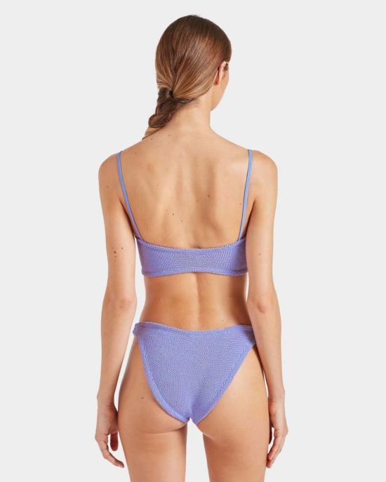  훈자 지 비키니 수영복 Hunza G 미스티 스트랩 비키니 세트 라일락 - HUNZA G