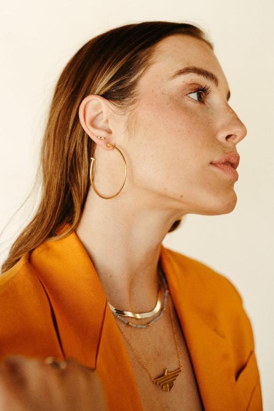  시에라 윈터 주얼리 이어링 하이 눈 후프 - SIERRA WINTER JEWELRY