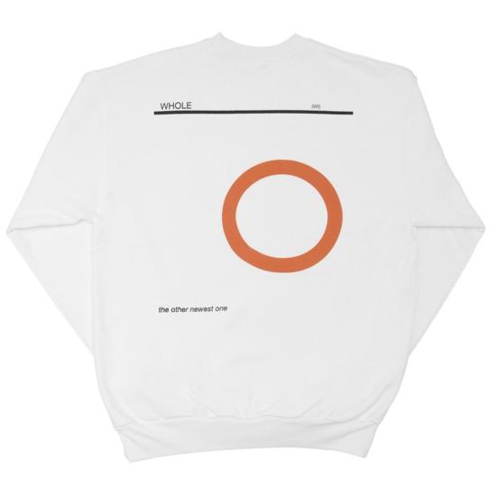  홀 스웨터 남녀공용 Whole X Germs Gi 스웨트셔츠 화이트 - WHOLE