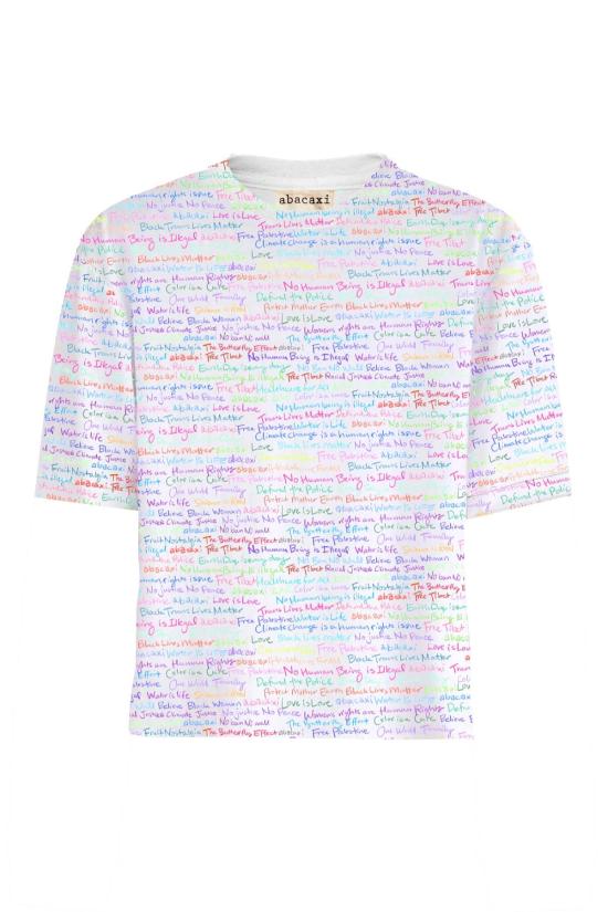  Abacaxi 반팔 티셔츠 아바카시 파이트 더 시스템 티 - OTHER BRANDS