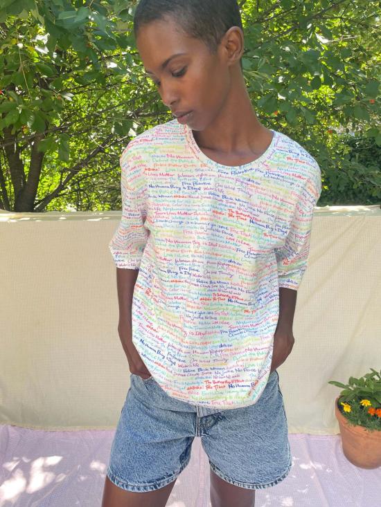  Abacaxi 반팔 티셔츠 아바카시 파이트 더 시스템 티