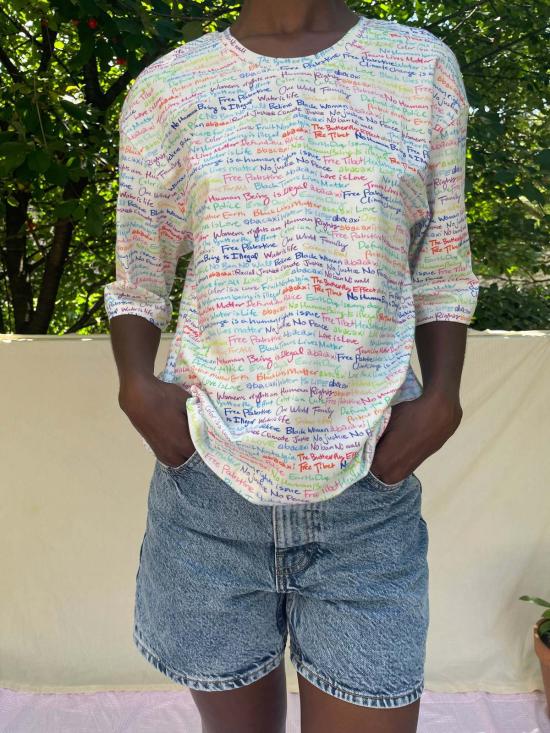  Abacaxi 반팔 티셔츠 아바카시 파이트 더 시스템 티 - OTHER BRANDS