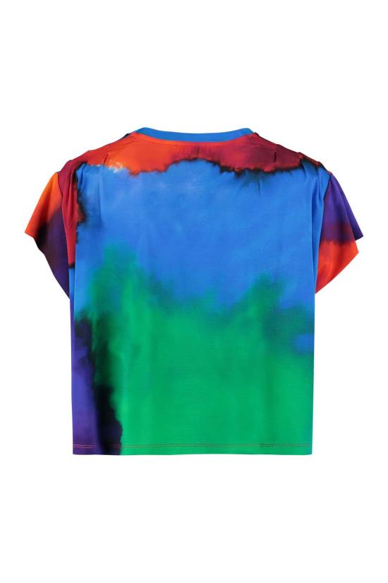  파코라반 반팔 티셔츠 라반 프린트 티셔츠 멀티컬러 - PACO RABANNE