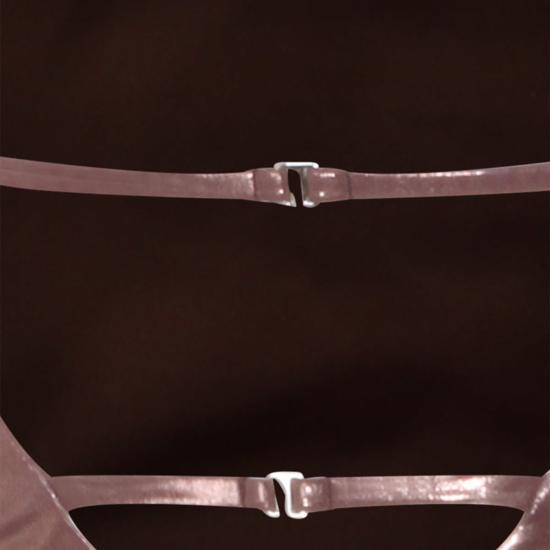  블루마린 원피스 수영복 브라운  커버업 너츠 - BLUMARINE