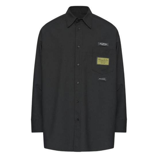  MM6 메종마르지엘라 탑 Mm6 메종 마르지엘라 셔츠 블랙