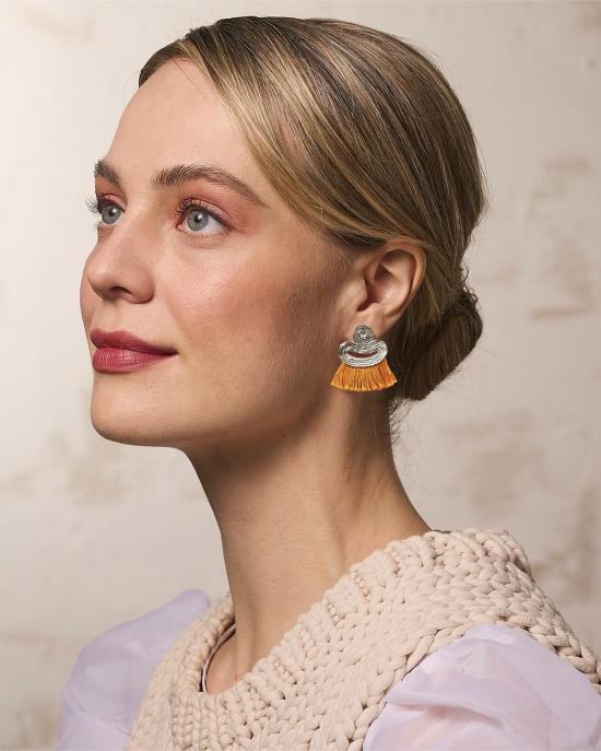  씨오지 이어링 코그 소니아 태슬 귀걸이 (은색) - COG