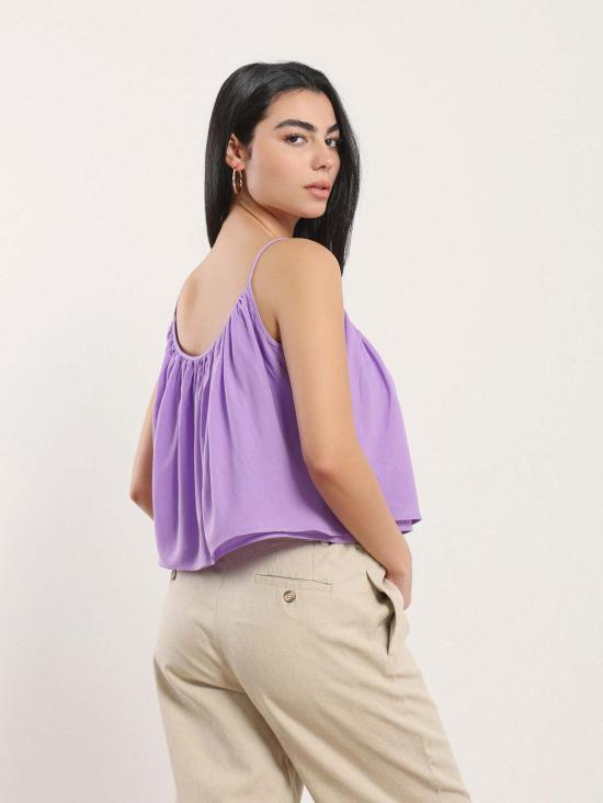  나지라 민소매 티셔츠 라일라 크롭 탱크