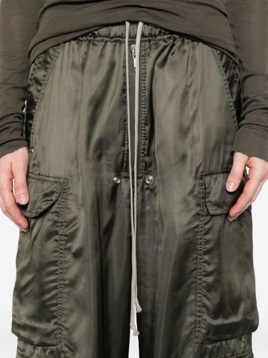  릭 오웬스 스트레이트 팬츠 카르코 드로스트링 팬츠 그린 - RICK OWENS