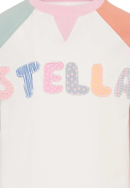  [키즈] 스텔라 맥카트니 탑 스텔라 매카트니 아동용 컬러 블록 티셔츠 멀티컬러 - STELLA MCCARTNEY