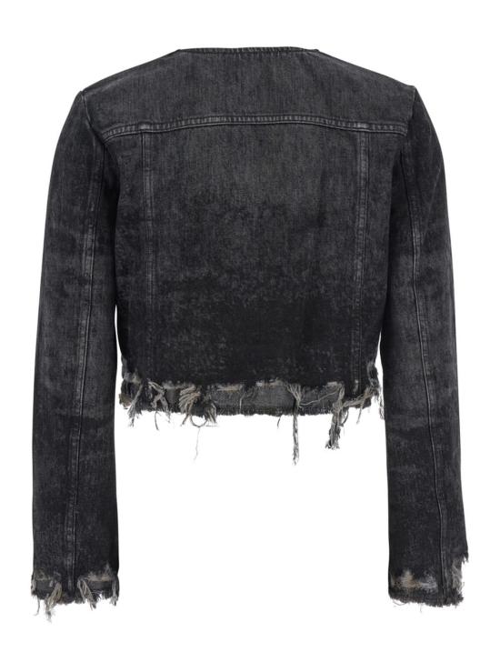  디젤 데님 자켓 Diesel De Graffy Fsh 데님 재킷 그레이 - DIESEL