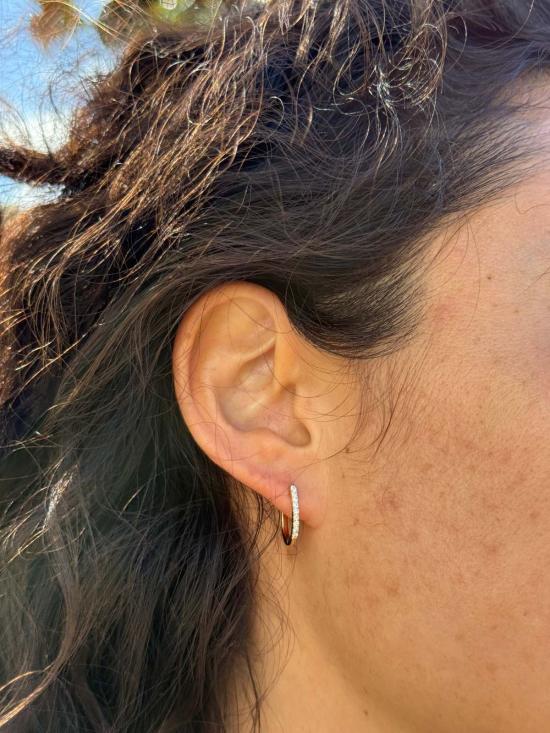  Monade 이어링 모나드 라지 다이아몬드 후프 귀걸이 - OTHER BRANDS