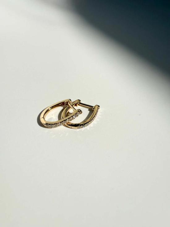  Monade 이어링 모나드 라지 다이아몬드 후프 귀걸이 - OTHER BRANDS