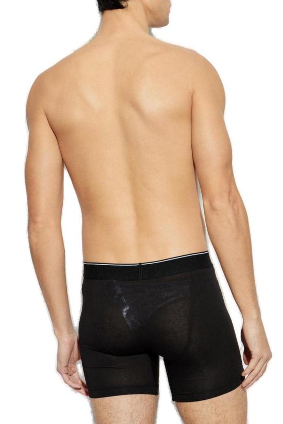  디젤 팬티 로고 허리밴드 복서 팬티 3팩 - DIESEL