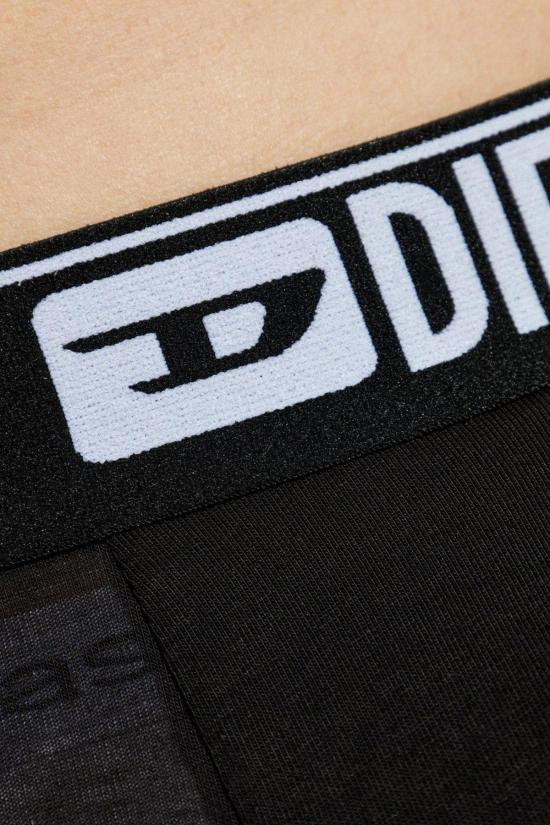  디젤 팬티 로고 허리밴드 복서 팬티 3팩 - DIESEL