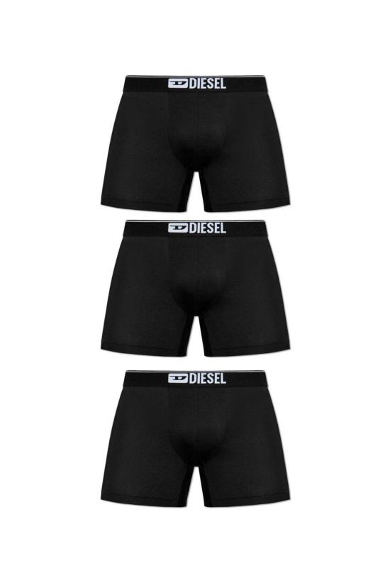  디젤 팬티 로고 허리밴드 복서 팬티 3팩